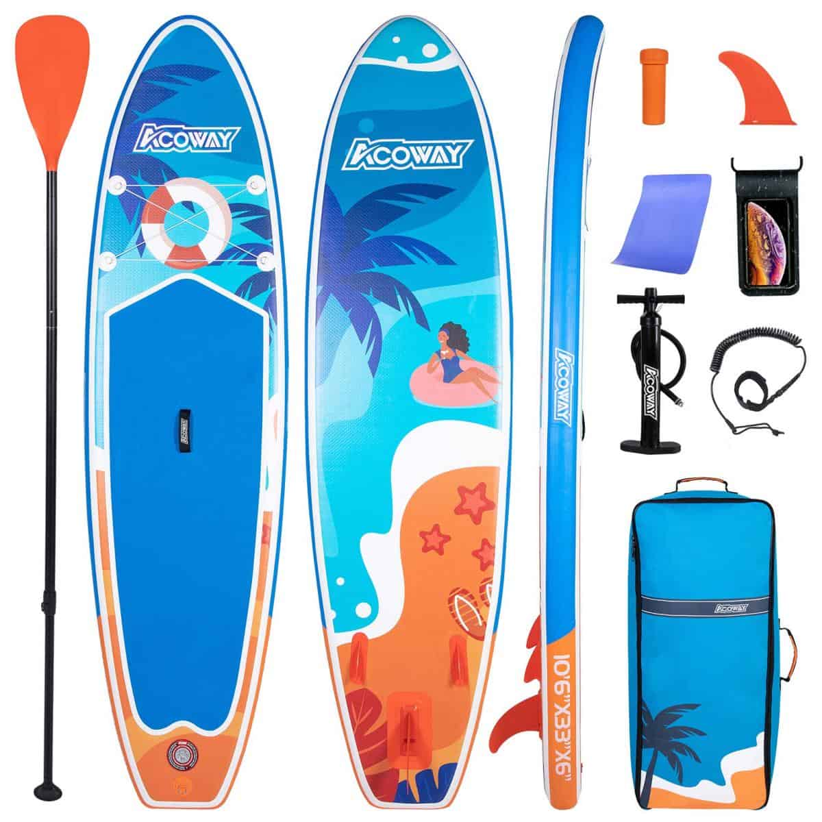 ACOWAY Inflatable Paddle Board with Non-Slip Deck Review [Feb 2023]